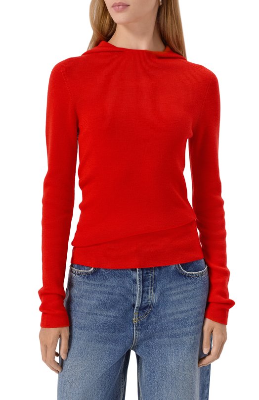 Шерстяное худи Lesyanebo LN08H-011_CHI Красный  LN08H-011_CHI Фото 3