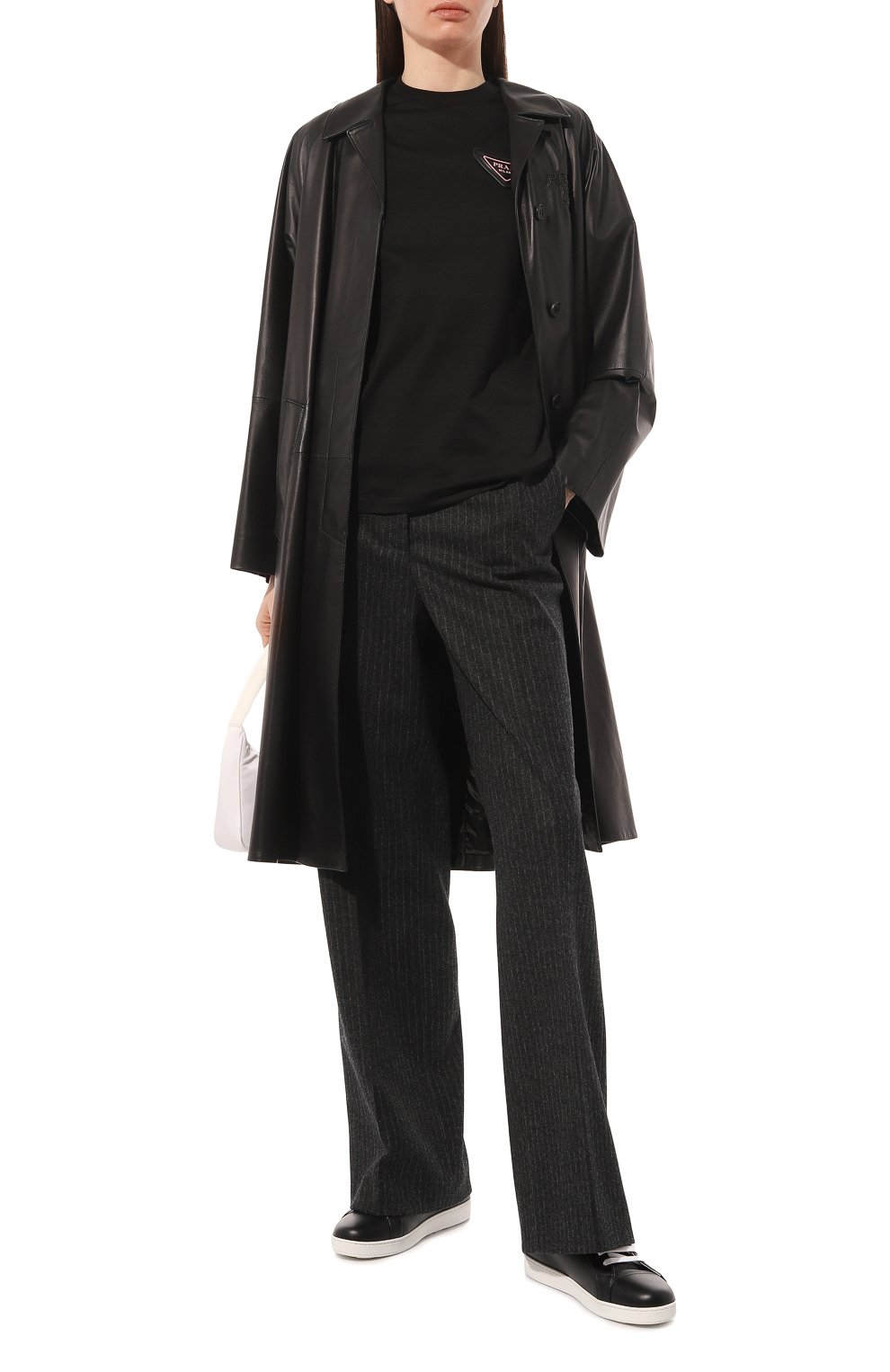 Хлопковая футболка PRADA, арт. 35838-1X58-F0002-161, фото 2