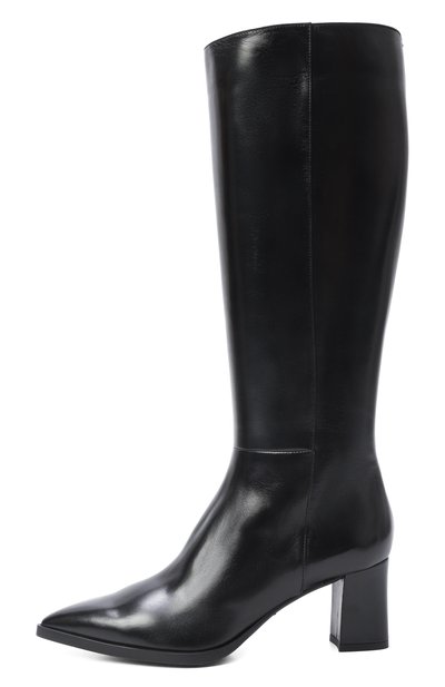 Кожаные сапоги SANTONI черного цвета по цене 162000 руб., арт. WSEG71881PC4HVGB, фото 4 Кожаные сапоги SANTONI, арт. WSEG71881PC4HVGB, фото 4