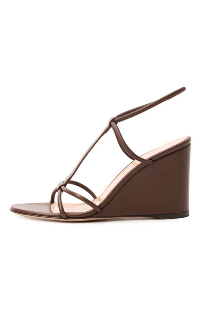 Кожаные босоножки lilo 85 GIANVITO ROSSI коричневого цвета по цене 104500 руб., арт. G32732.85RIC.NAPBR0W, фото 4 Кожаные босоножки lilo 85 GIANVITO ROSSI, арт. G32732.85RIC.NAPBR0W, фото 4