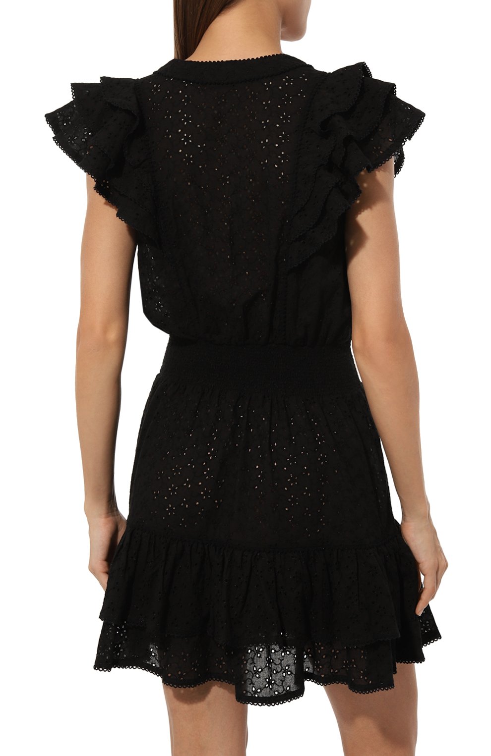 Хлопковое платье POUPETTE ST BARTH, арт. WCCR24N0BLA, фото 4