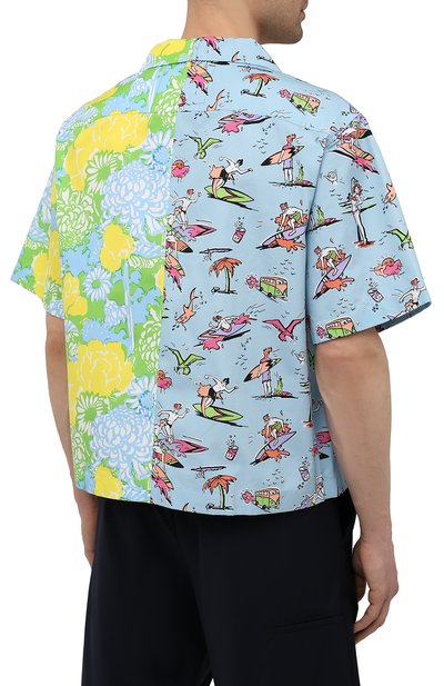 Хлопковая рубашка PRADA, арт. UCS319-1X9D-F078N-182, фото 4