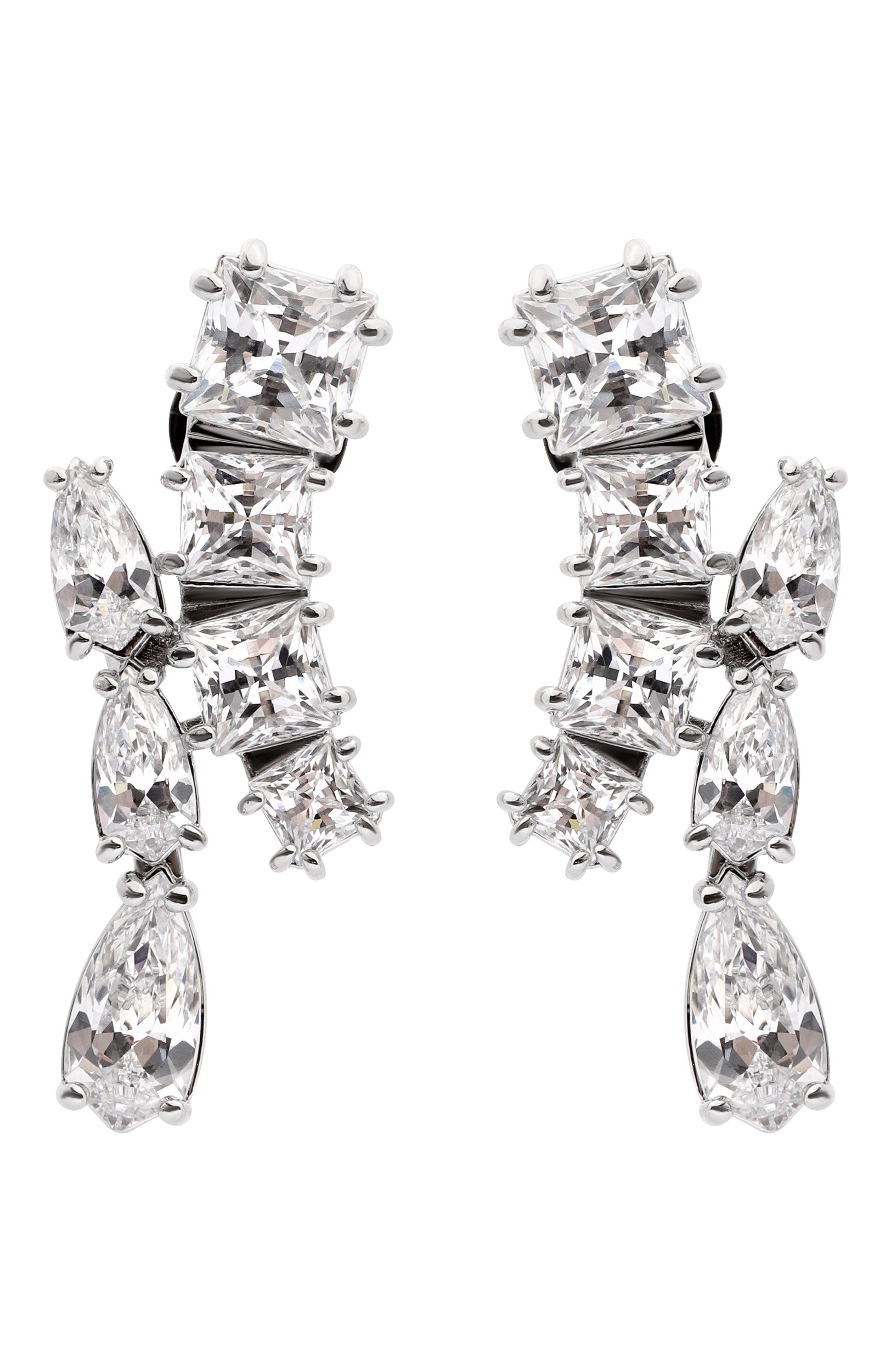 Серьги SWAROVSKI прозрачного цвета по цене 24500 руб., арт. 5700418, фото 1 Серьги SWAROVSKI, арт. 5700418, фото 1