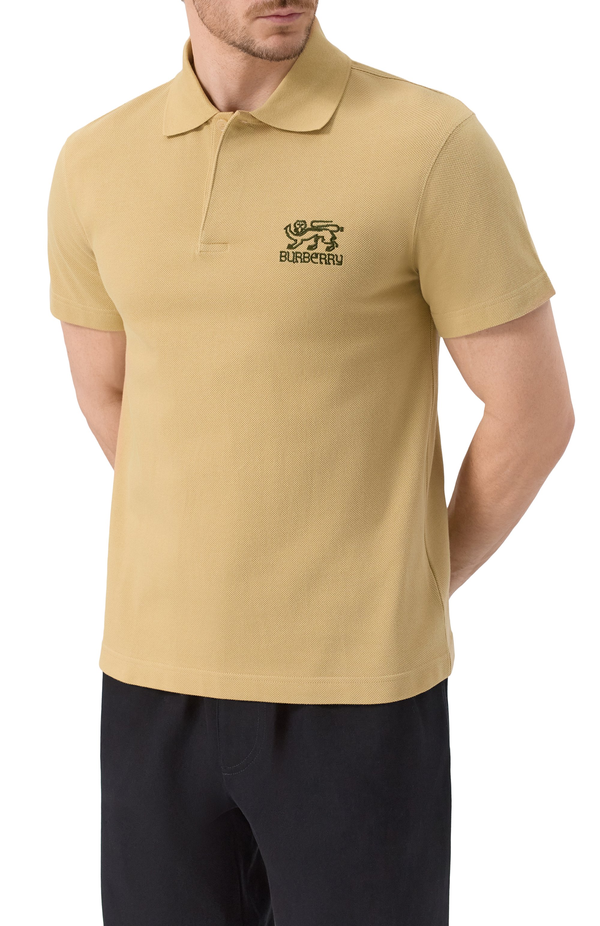 Хлопковое поло BURBERRY, арт. 8101349, фото 3