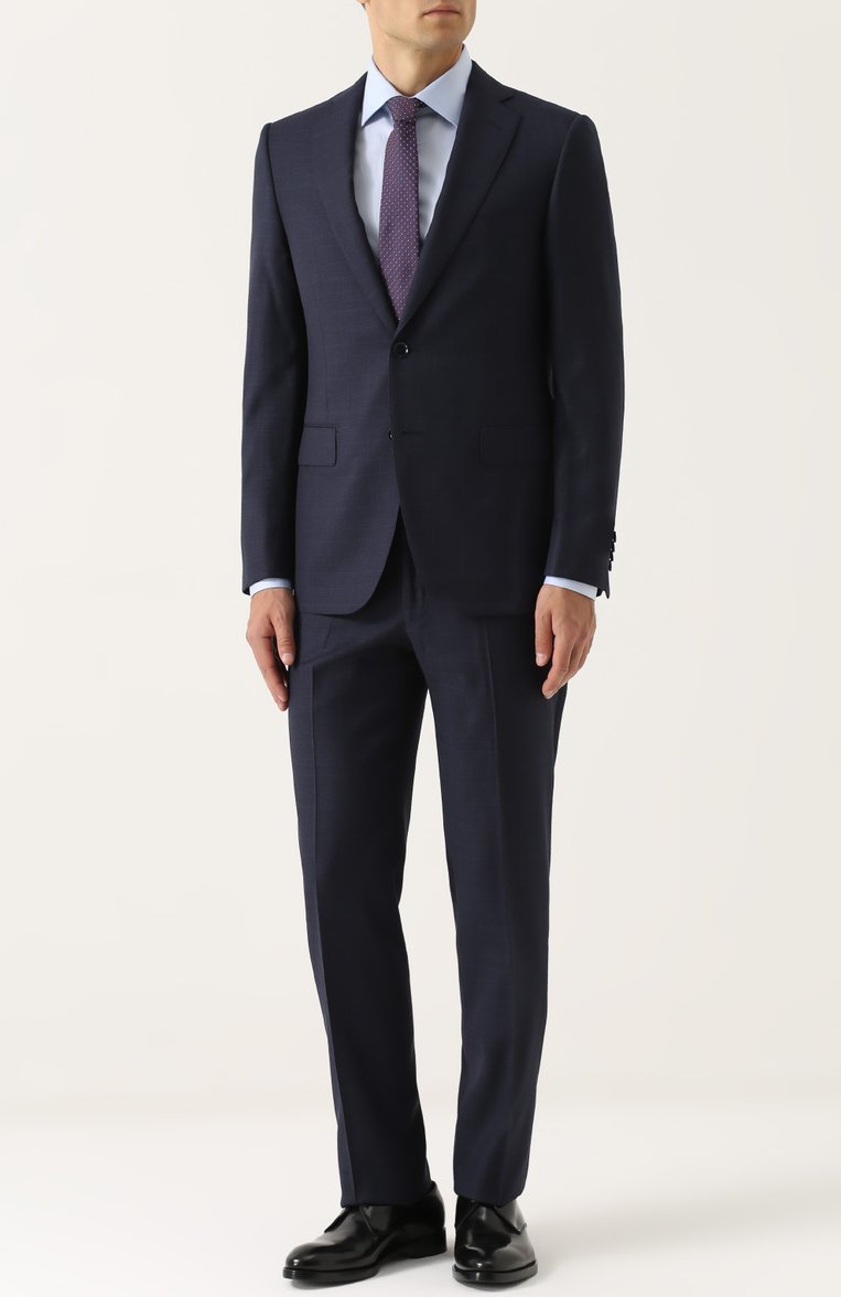 Хлопковая сорочка с воротником кент ZEGNA, арт. 201211/9RS0BR, фото 1