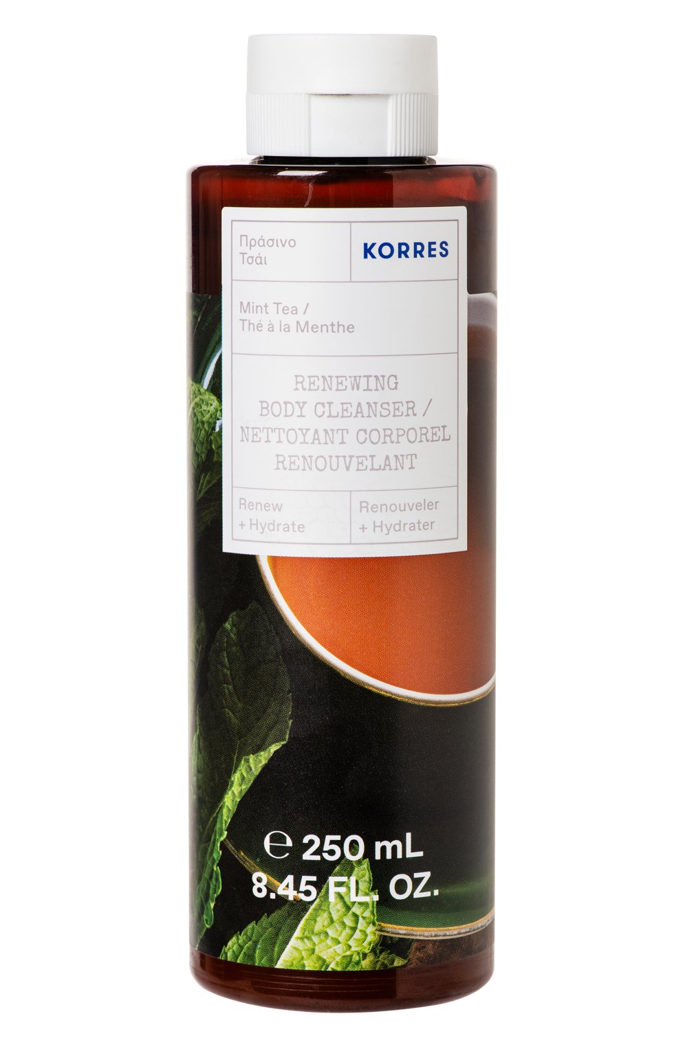 Гель для душа "мятный чай" (250ml) KORRES бесцветного цвета по цене 1590 руб., арт. 5203069094668, фото 1 Гель для душа "мятный чай" (250ml) KORRES, арт. 5203069094668, фото 1