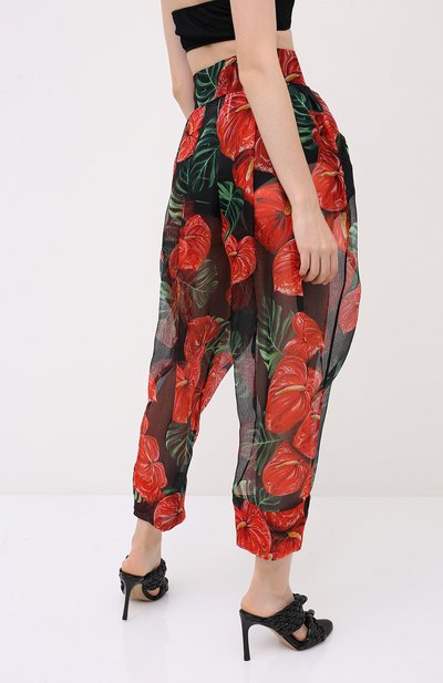 Шелковые брюки DOLCE & GABBANA, арт. FTBS1T/IS1D0, фото 4