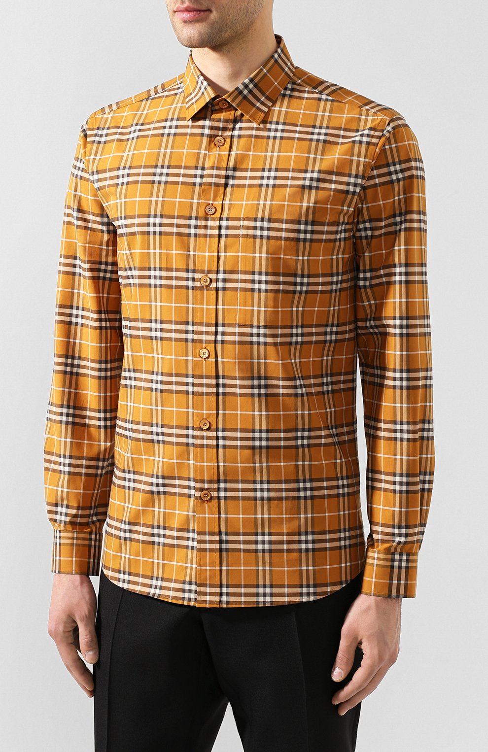 Хлопковая рубашка BURBERRY, арт. 8025844, фото 3
