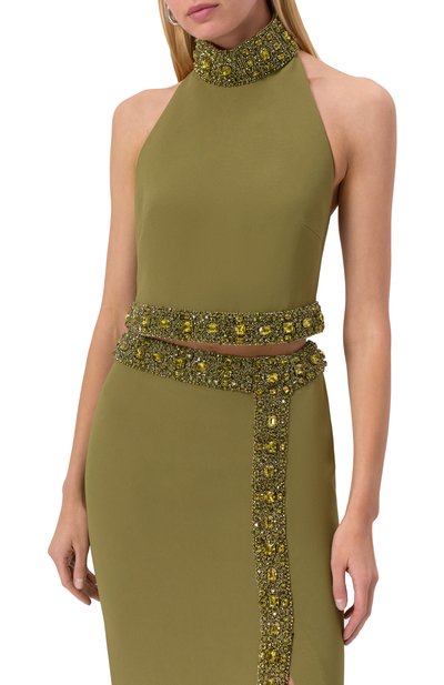 Топ с отделкой бисером  ZUHAIR MURAD, арт. RTP25051/CRCA016, фото 3