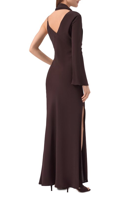 Платье из вискозы Erika Cavallini P6SR03 Коричневый  P6SR03 Фото 3