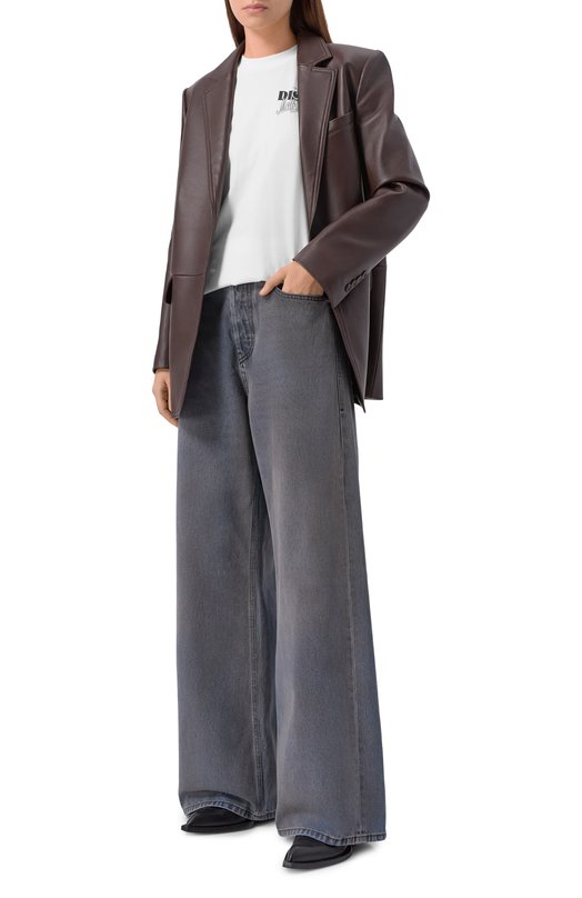 Хлопковая футболка HUGO 50550148 Белый  50550148 Фото 2