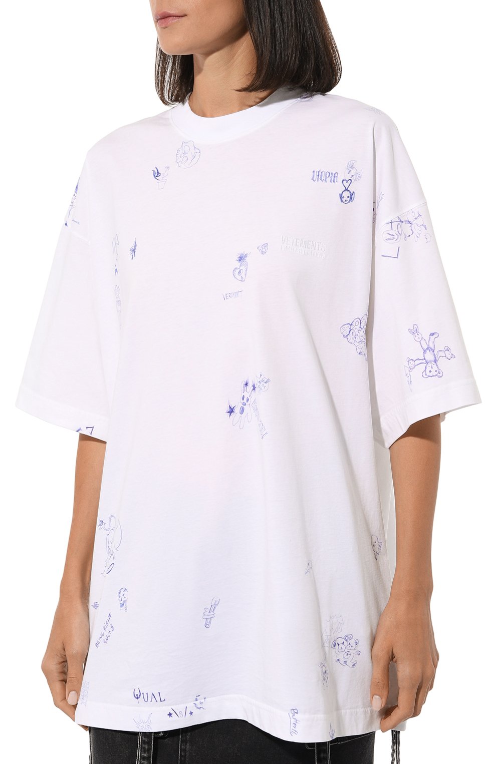 Хлопковая футболка VETEMENTS, арт. UE54TR320W, фото 3