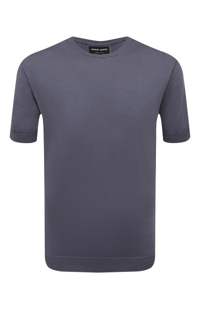 Мужской джемпер из шелка и хлопка GIORGIO ARMANI, арт. 3HSM38/SM63Z