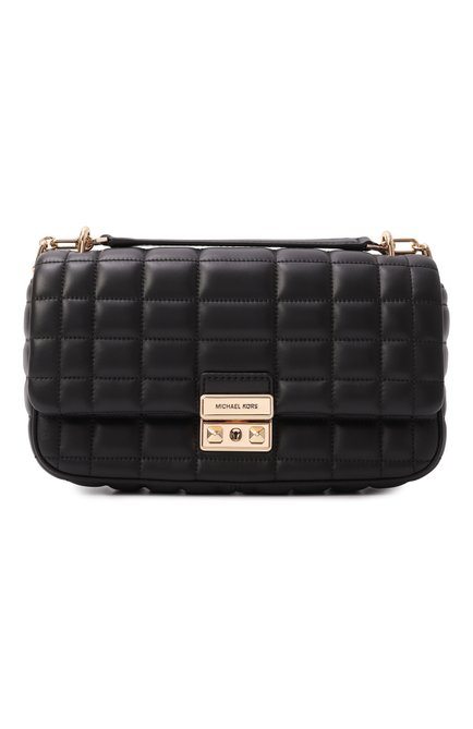 Женская сумка tribeca MICHAEL MICHAEL KORS черного цвета, арт. 30R4G2RL7L | Фото 1 (Ремень/цепочка: На ремешке; Материал сплава: Проставлено; Драгоценные камни: Проставлено; Материал: Натуральная кожа; Размер: large)