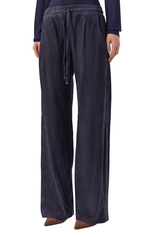 Замшевые брюки Kiton D59172K0918 Синий  D59172K0918 Фото 3