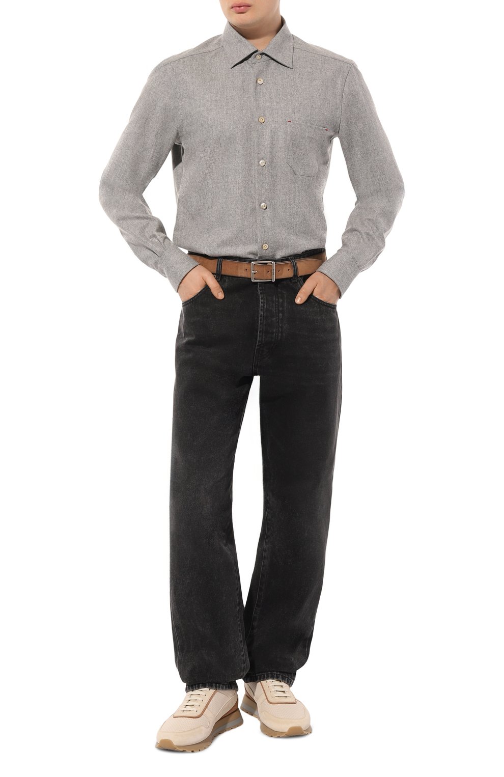 Шерстяная рубашка KITON, арт. UMCNERK0131C01, фото 2