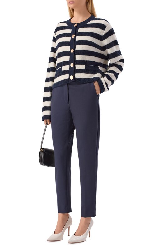Брюки из вискозы Max Mara PEGN0 Синий  PEGN0 Фото 2