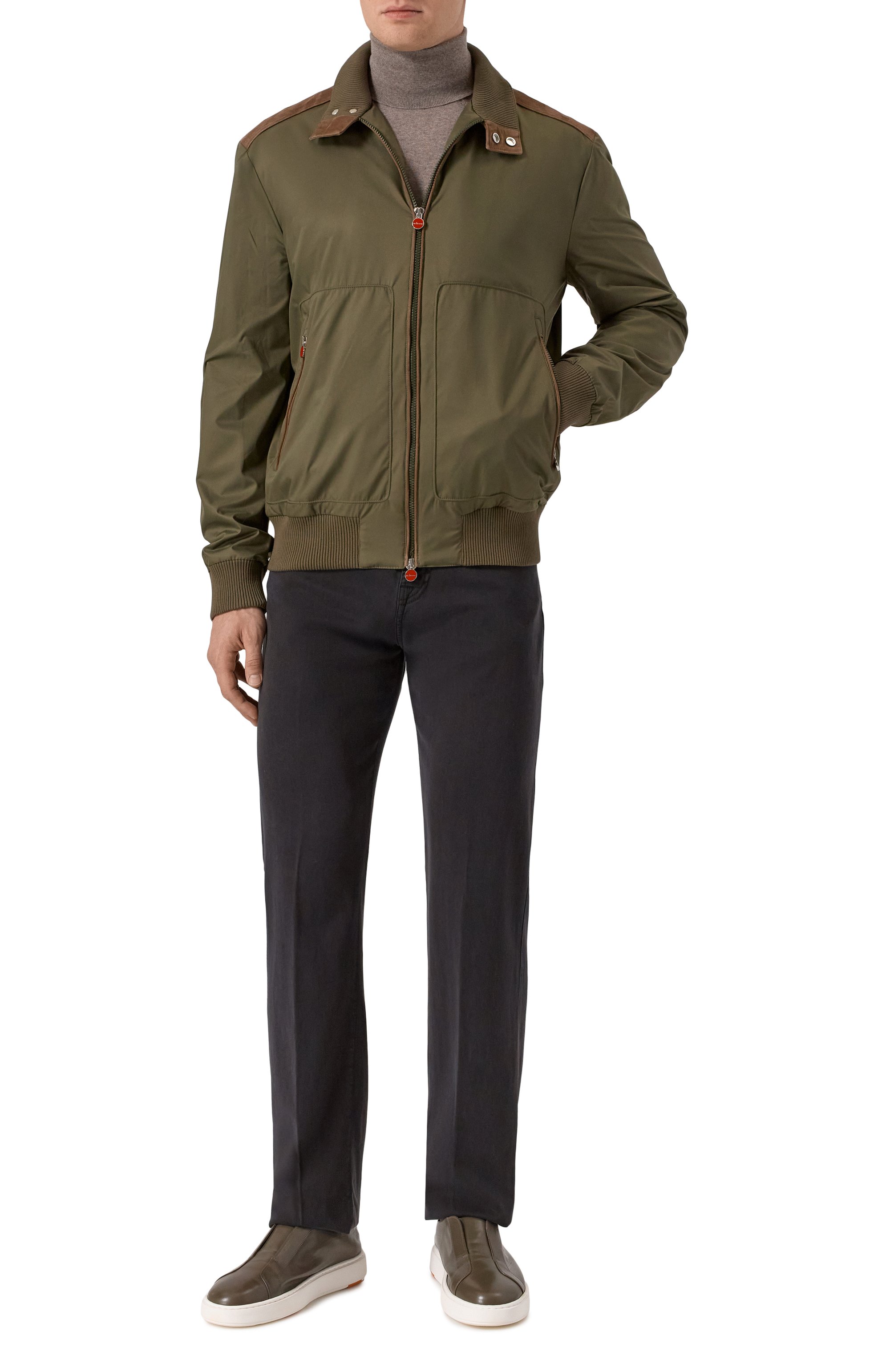 Брюки из лиоцелла KITON черного цвета по цене 112000 руб., арт. UPNJS1K0606F18, фото 2 Брюки из лиоцелла KITON, арт. UPNJS1K0606F18, фото 2