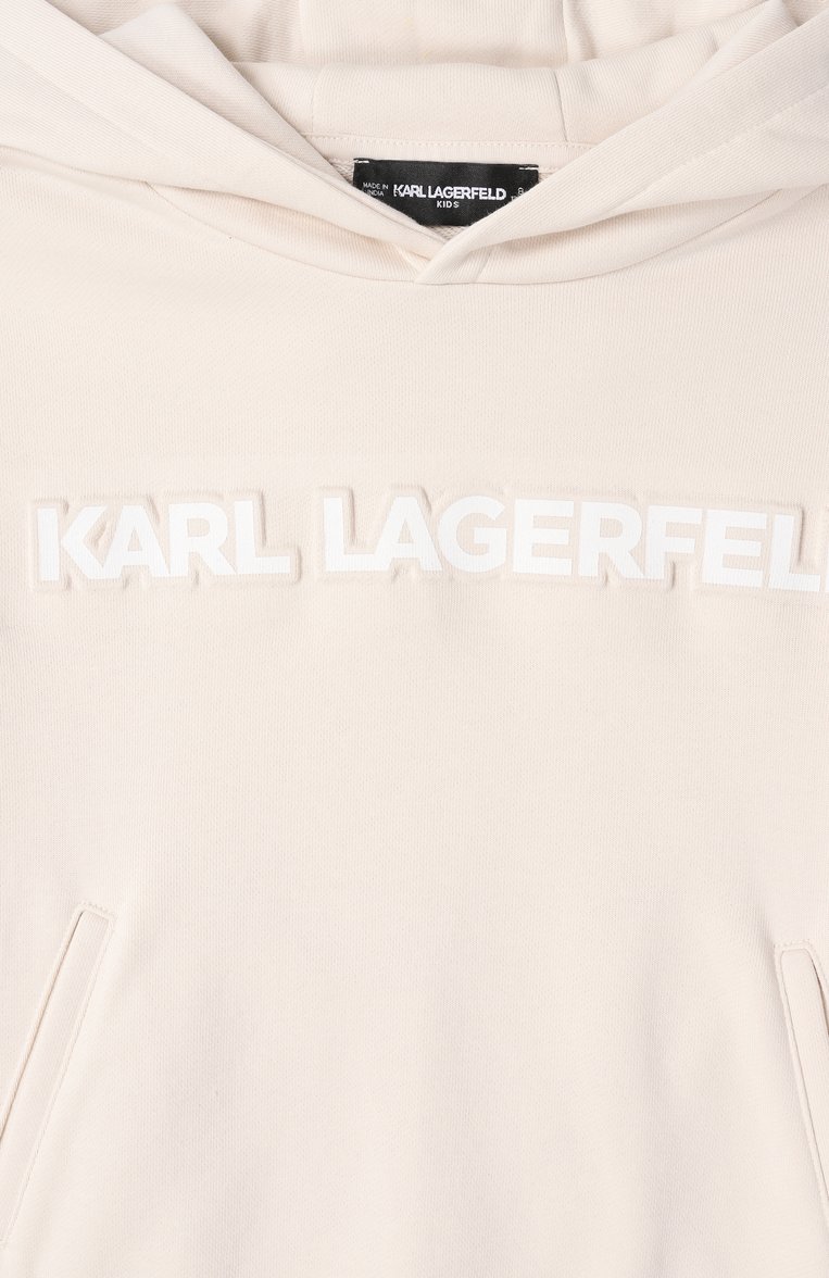 Хлопковое худи KARL LAGERFELD KIDS, арт. Z30576, фото 1