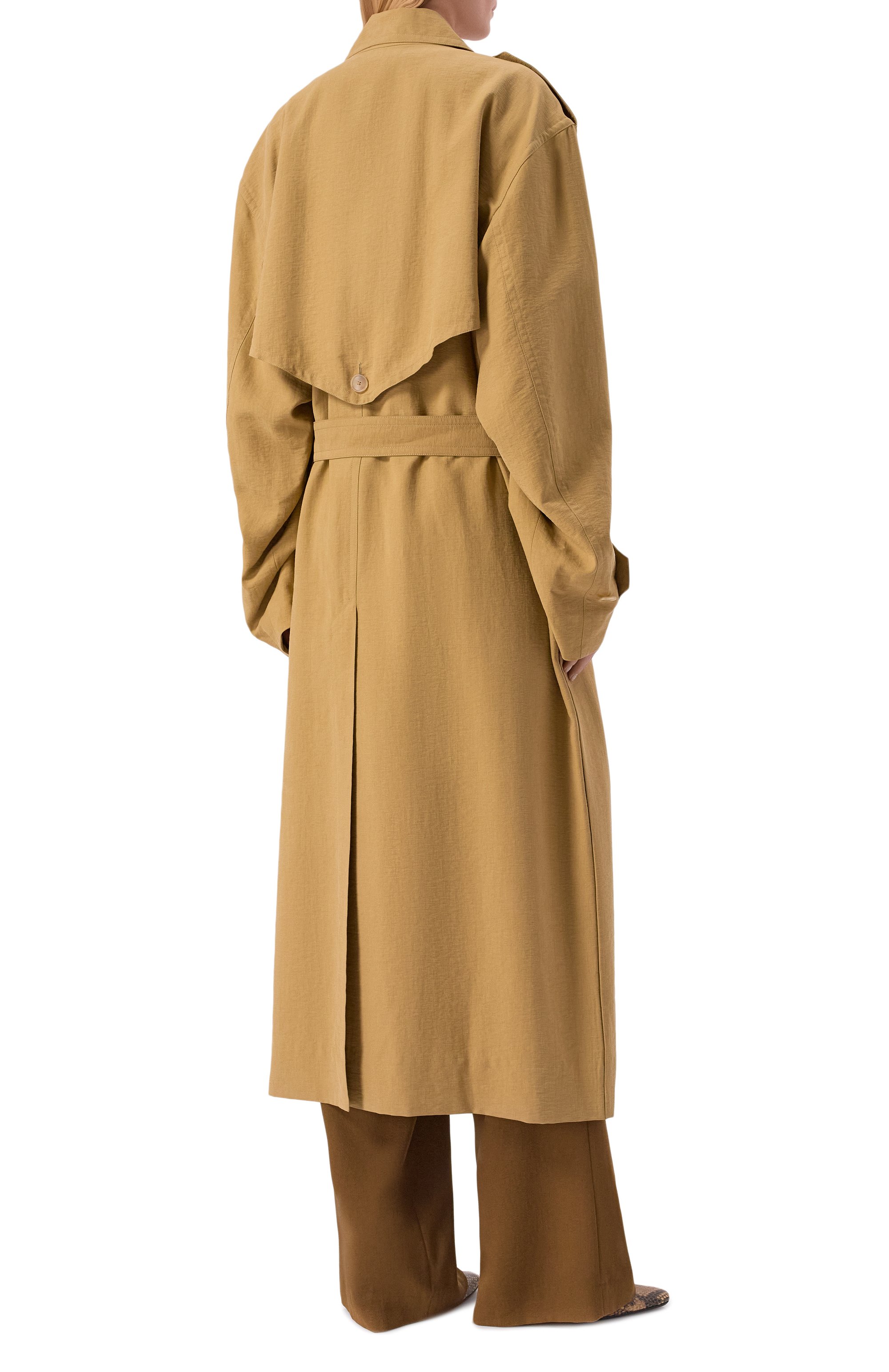 Тренч PETAR PETROV бежевого цвета по цене 206500 руб., арт. S26TM1, фото 4 Тренч PETAR PETROV, арт. S26TM1, фото 4