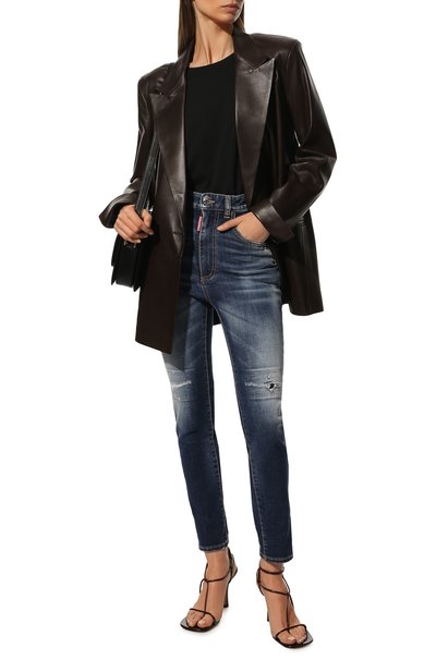 Джинсы DSQUARED2 синего цвета по цене 36200 руб., арт. S75LB0657/S30685, фото 2 Джинсы DSQUARED2, арт. S75LB0657/S30685, фото 2