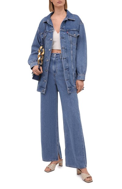 Джинсовая куртка ganni x levi's GANNI голубого цвета по цене 52500 руб., арт. F6089, фото 2 Джинсовая куртка ganni x levi's GANNI, арт. F6089, фото 2