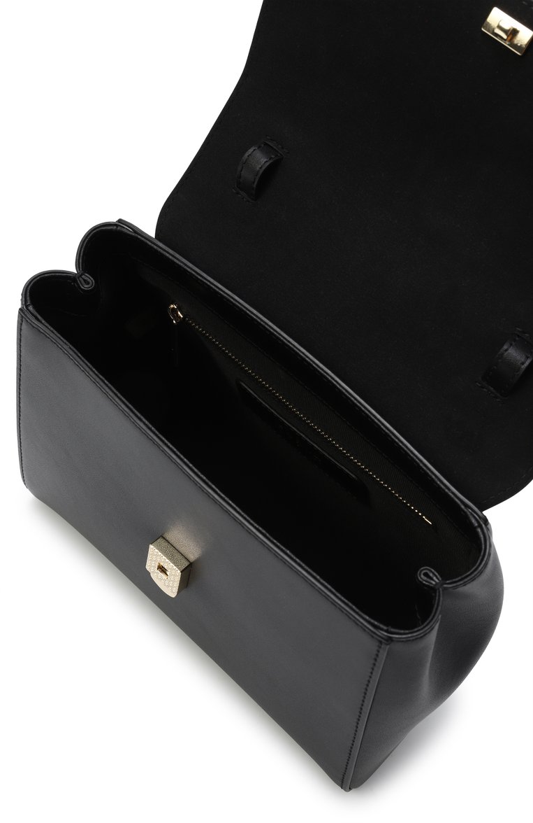 Женская сумка furla meridiana mini FURLA черного цвета, арт. WB01704/BX3913 | Фото 5 (Автоматизация ТО: Проставлено; Материал: Натуральная кожа; Размер: mini; Автоматизация состава: Проставлено; Ремень/цепочка: На ремешке)