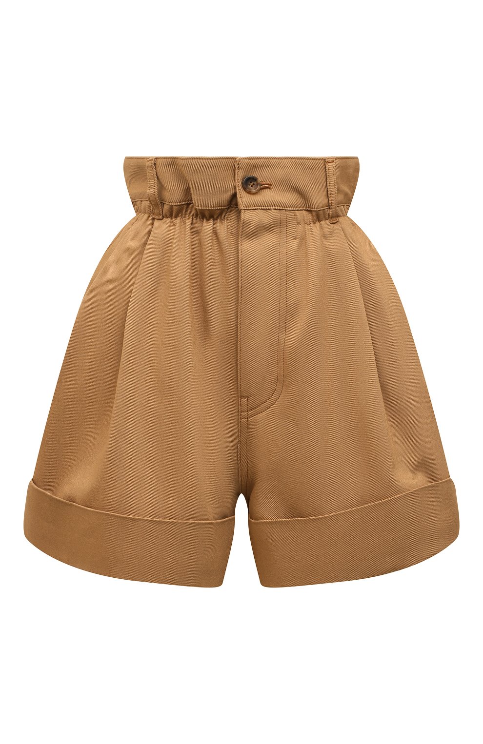 Шорты MIU MIU темно-бежевого цвета по цене 86000 руб., арт. MP1377-672-F0151, фото 1 Шорты MIU MIU, арт. MP1377-672-F0151, фото 1