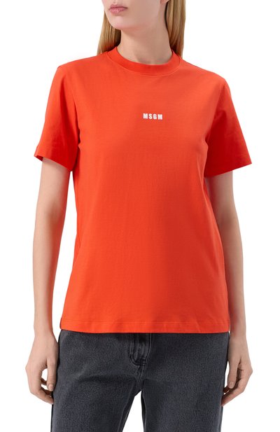 Хлопковая футболка MSGM, арт. 3841MDM500/257002, фото 3