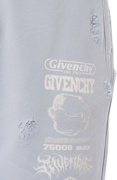 Мужские хлопковые шорты GIVENCHY светло-голубого цвета, арт. BM515J/3YGD | Фото 5 (Материал сплава: Проставлено; Материал внешний: Хлопок; Драгоценные камни: Проставлено; Длина Шорты М: До колена; Принт: С принтом; Случай: Повседневный; Стили: Кэжуэл)