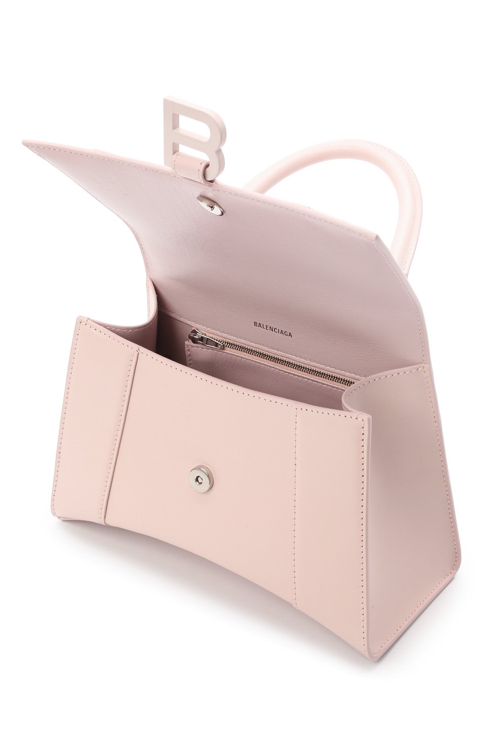 Сумка hourglass s BALENCIAGA светло-розового цвета по цене 212000 руб., арт. 593546/1QJ4I, фото 4 Сумка hourglass s BALENCIAGA, арт. 593546/1QJ4I, фото 4