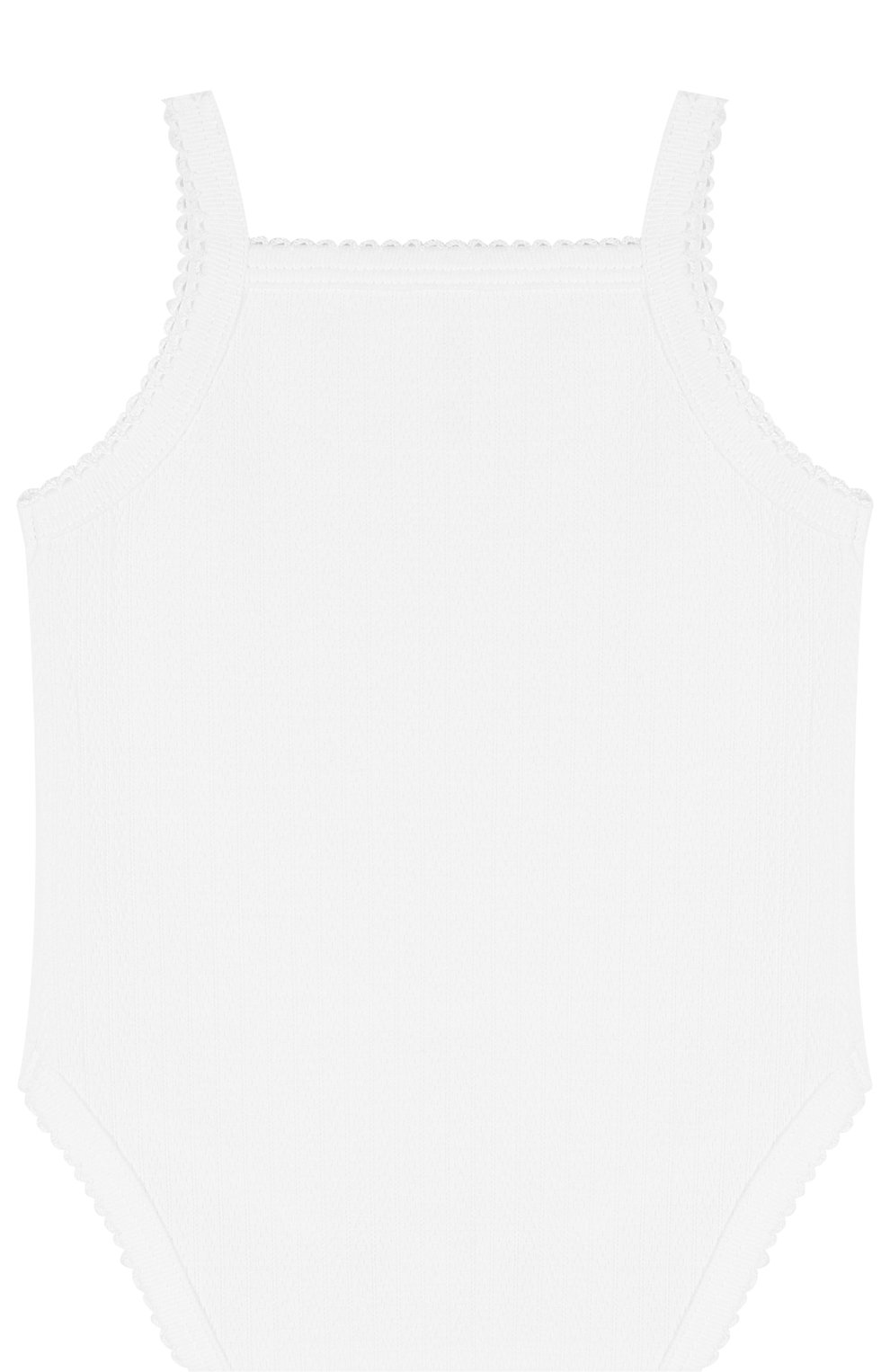 Хлопковое боди на бретельках KISSY KISSY белого цвета по цене 2290 руб., арт. 141155, фото 2 Хлопковое боди на бретельках KISSY KISSY, арт. 141155, фото 2