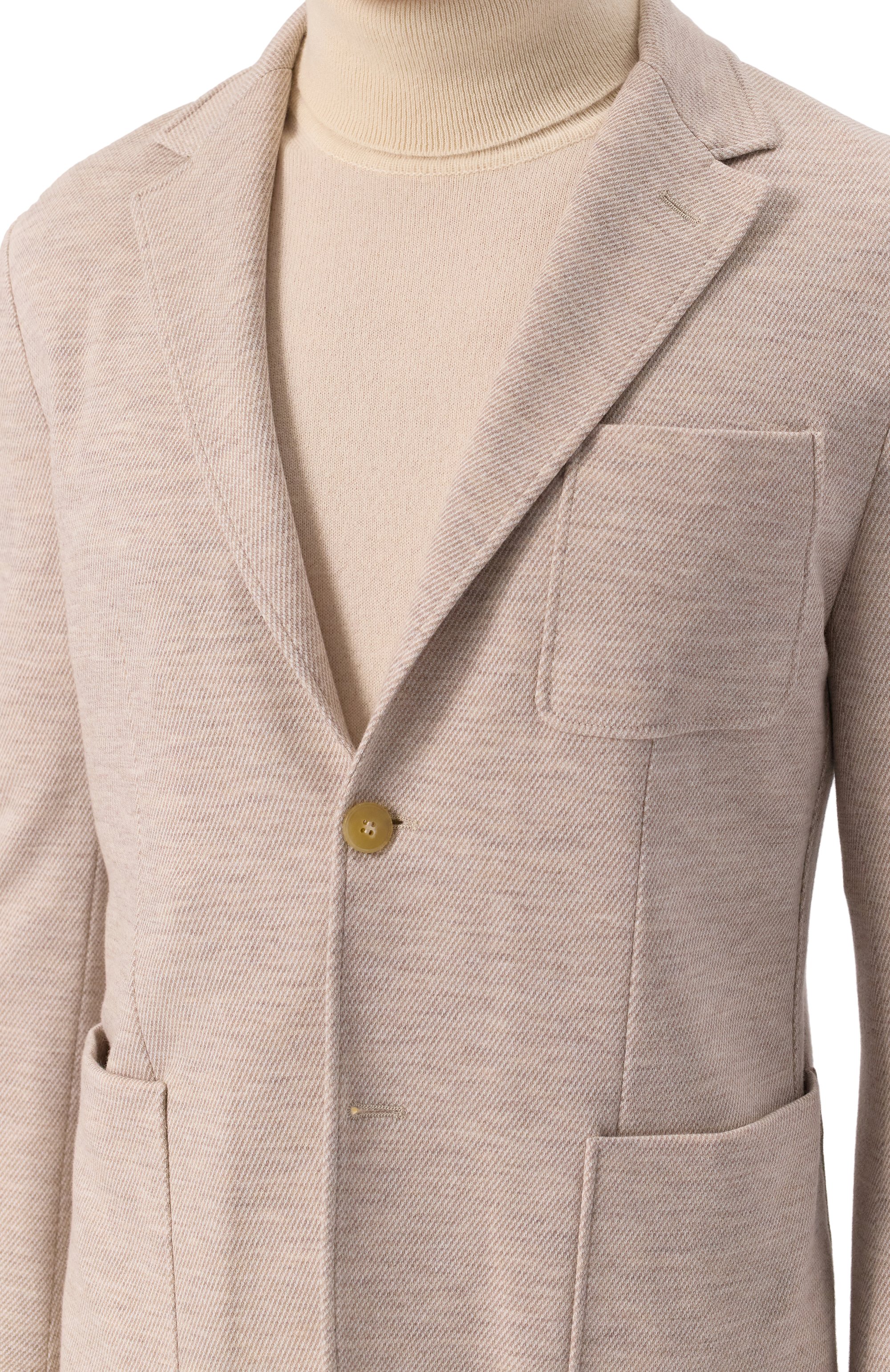 Пиджак из шерсти и хлопка CANALI, арт. J0147/JI02710, фото 7