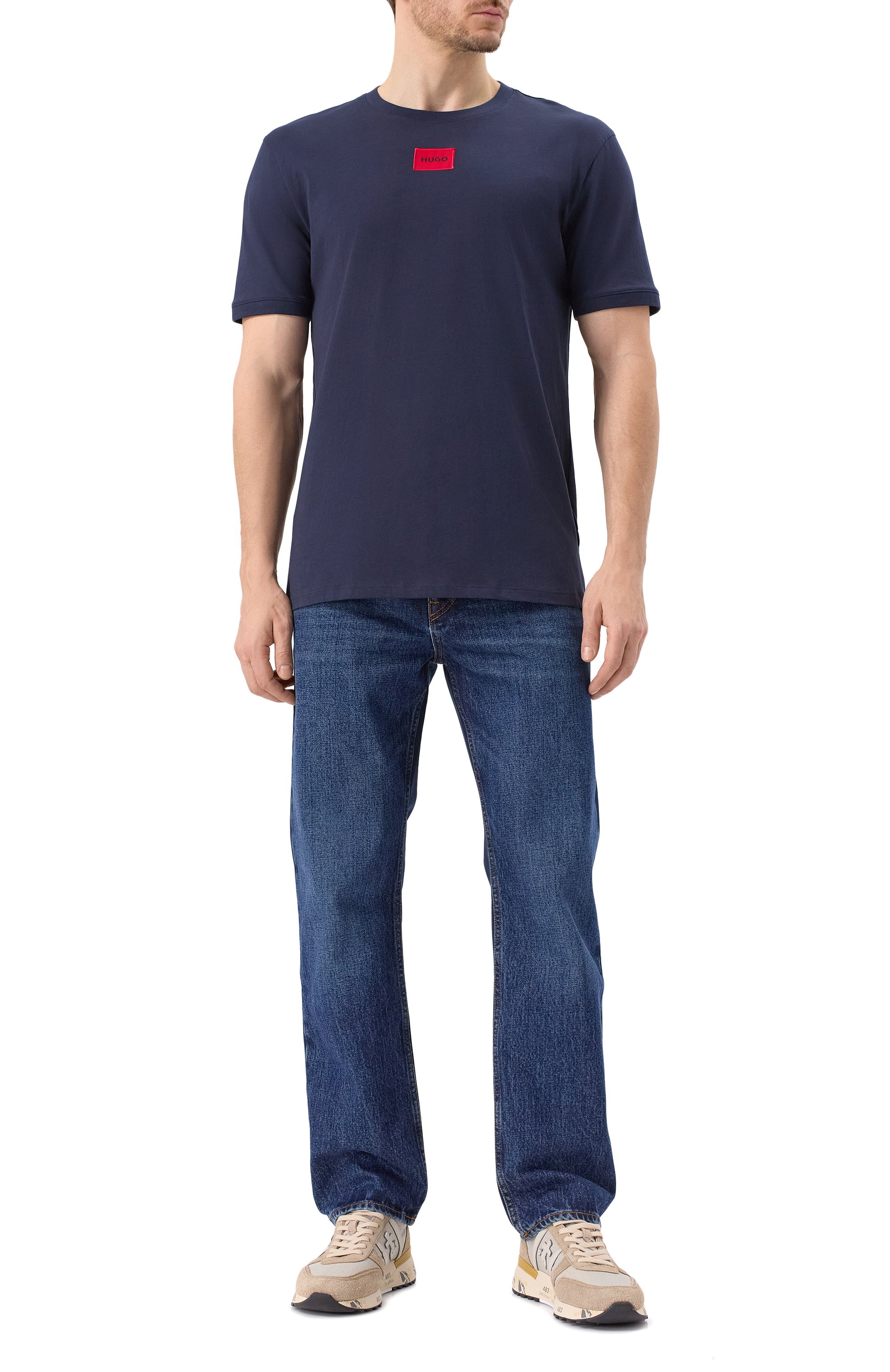 Хлопковая футболка HUGO, арт. 50447978, фото 2