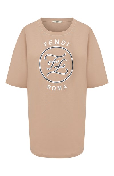 Женская хлопковая футболка FENDI, арт. FAF127 AB4I