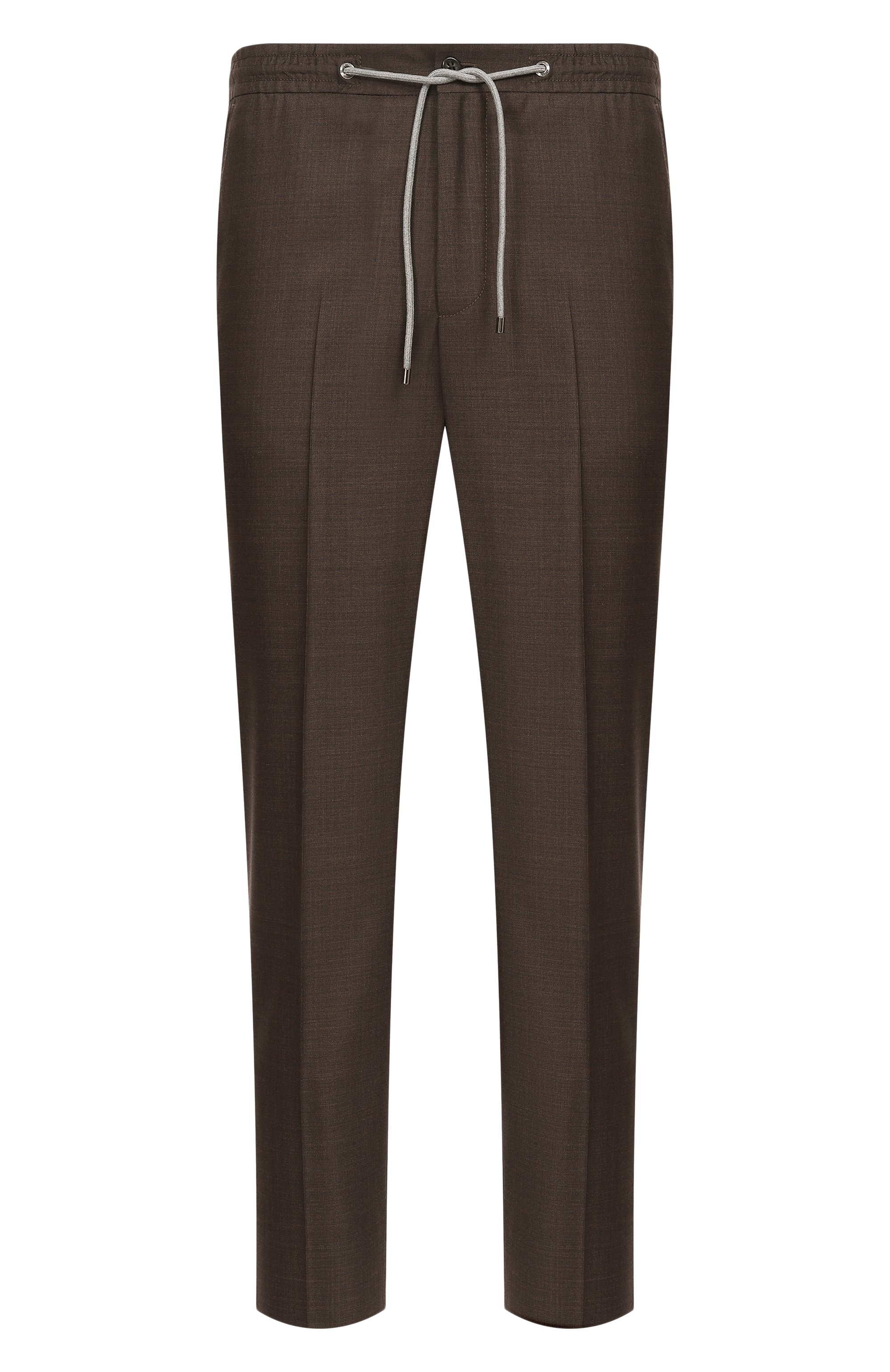 Шерстяные брюки CORNELIANI темно-коричневого цвета по цене 54850 руб., арт. 274L25/2717087, фото 1 Шерстяные брюки CORNELIANI, арт. 274L25/2717087, фото 1