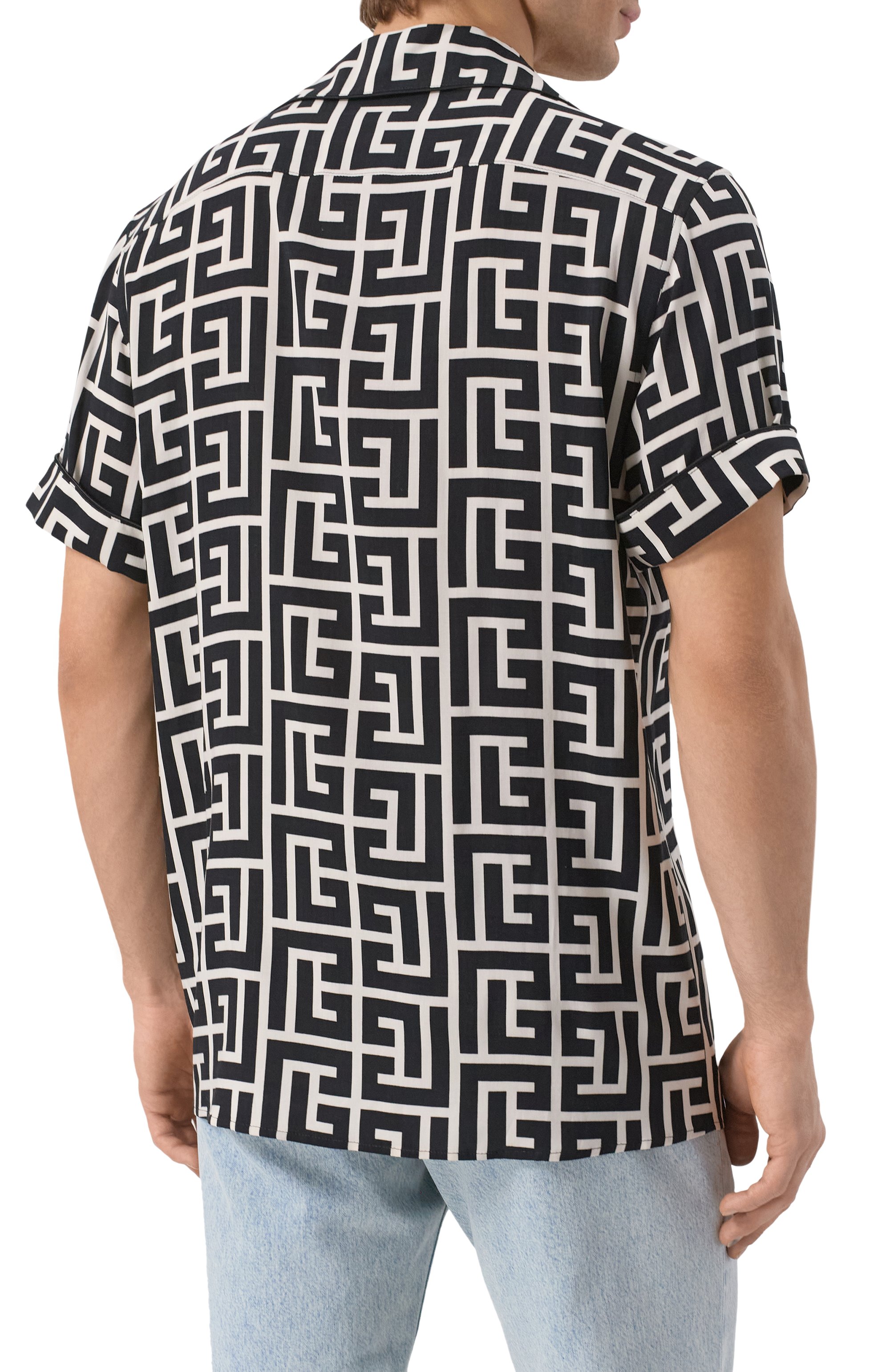 Рубашка из вискозы BALMAIN, арт. EH1HN011/VD01, фото 4