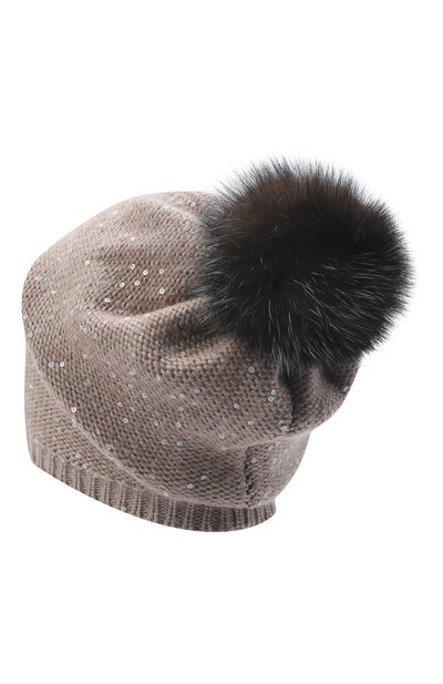 Шапка с помпоном из меха соболя BLACK SABLE, арт. BS-005CP3, фото 3