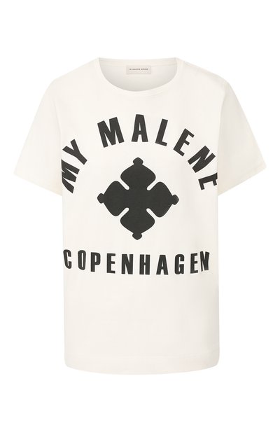 Хлопковая футболка BY MALENE BIRGER, арт. Q67468001/MARIANNE, фото 1