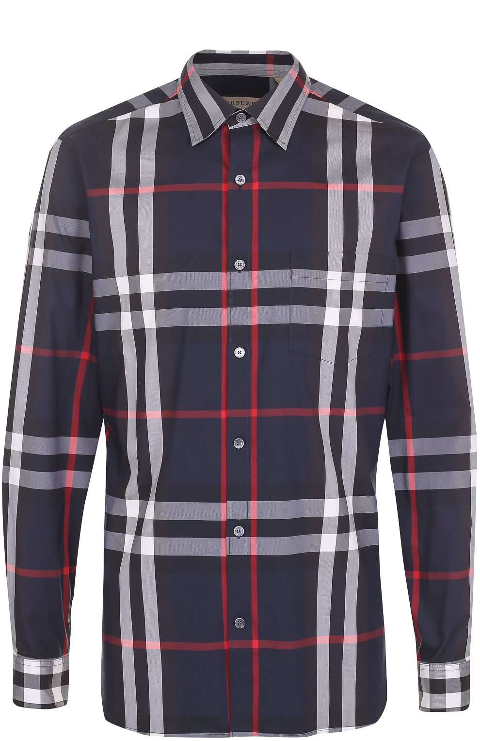 Хлопковая рубашка в клетку BURBERRY, арт. 4006731, фото 1