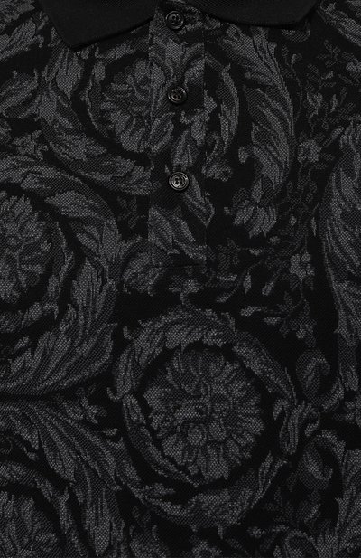 Хлопковое поло VERSACE, арт. 1013906/1A09796, фото 5