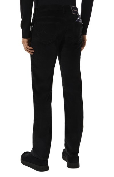 Вельветовые брюки JACOB COHEN темно-синего цвета по цене 54450 руб., арт. U Q E05 36 S 3653/Y99, фото 4 Вельветовые брюки JACOB COHEN, арт. U Q E05 36 S 3653/Y99, фото 4