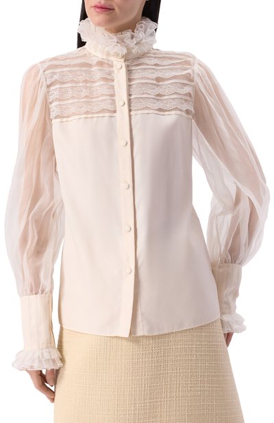 Шелковая блузка VALENTINO, арт. 6B3AB740924, фото 3