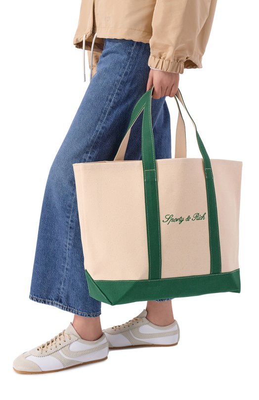 Сумка-тоут Sporty and Rich BA006715300BE121 Бежевый  BA006715300BE121 Фото 2