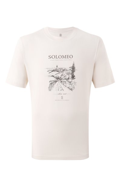 Мужская хлопковая футболка BRUNELLO CUCINELLI, арт. M0B138454