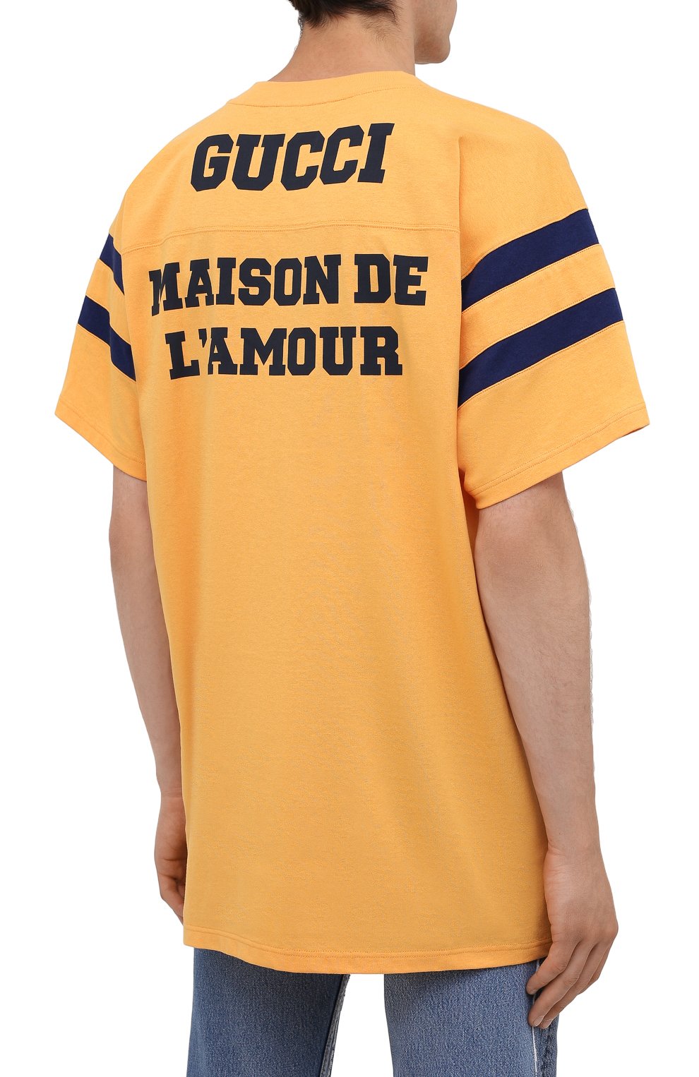 Хлопковая футболка GUCCI, арт. 655459/XJDHI, фото 4