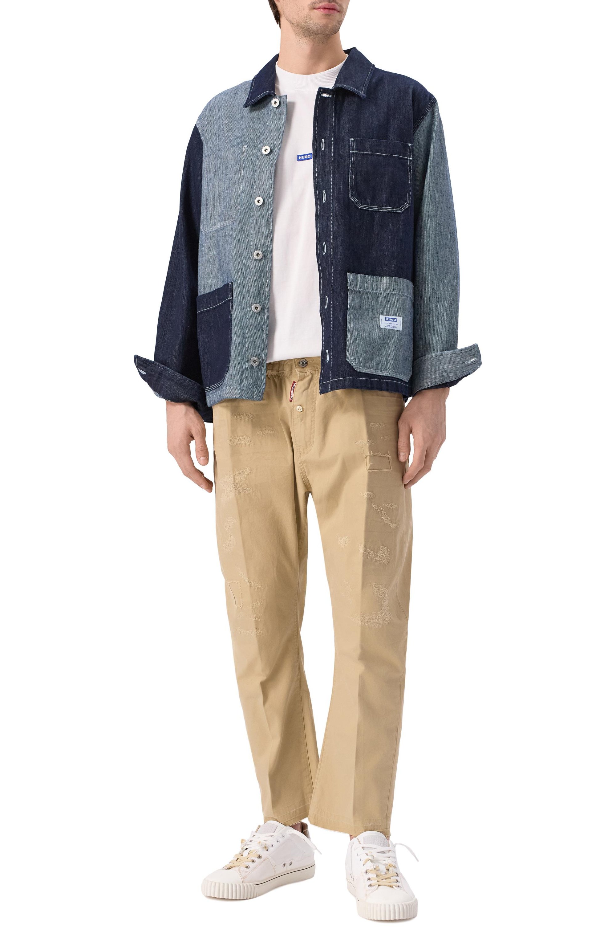 Хлопковая футболка HUGO BLUE, арт. 50509991, фото 2