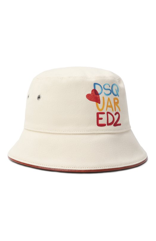 Хлопковая панама Dsquared2 HAW0093 Кремовый HAW0093