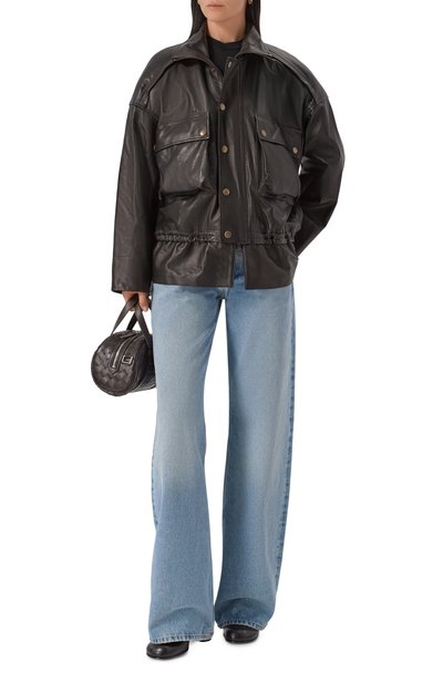 Кожаная куртка PETAR PETROV черного цвета по цене 496500 руб., арт. F25LJ8/NAPPA, фото 2 Кожаная куртка PETAR PETROV, арт. F25LJ8/NAPPA, фото 2