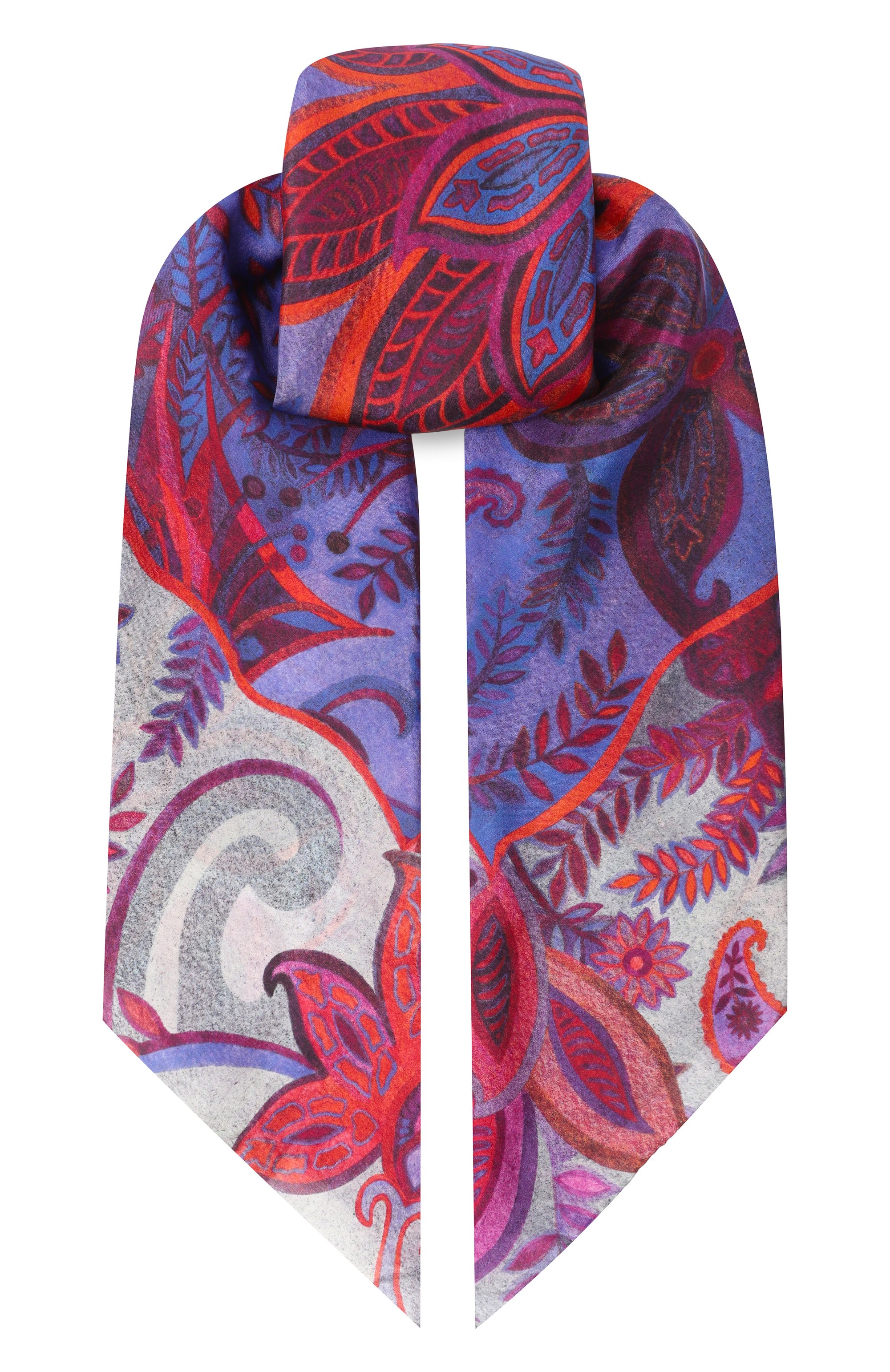 Шелковый платок орнамент цветы GOURJI, арт. 91147437/554472172, фото 1